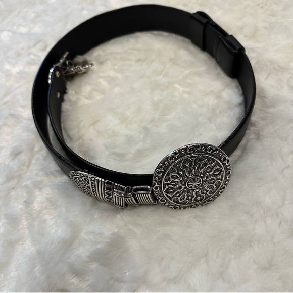 Chico's Accessories - 2 for $26 Chico’s Adjustable Leather Medallion Statement Buckle Belt XLarge READ